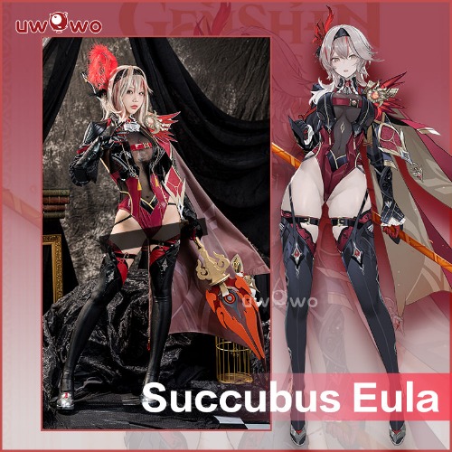 [Last Batch]【In Stock】Uwowo Genshin Impact Fanart Eula Alter Pyro Cosplay Costume - 【In Stock】S