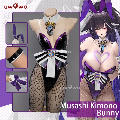 Uwowo Game Azur Lane IJN Musashi Bunny Cosplay Costume - 【Pre-sale】S