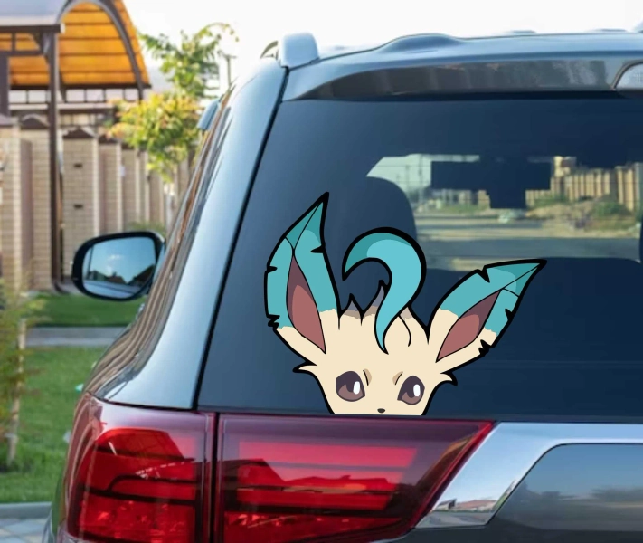 Leafeon Peeking Peekabo