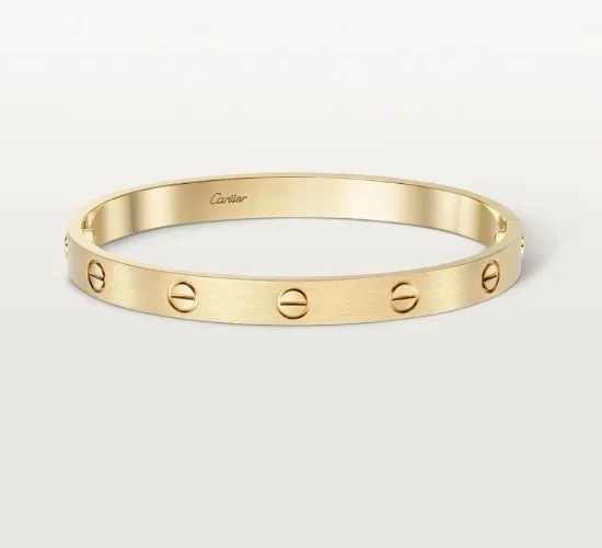 Cartier brushed love bracelet