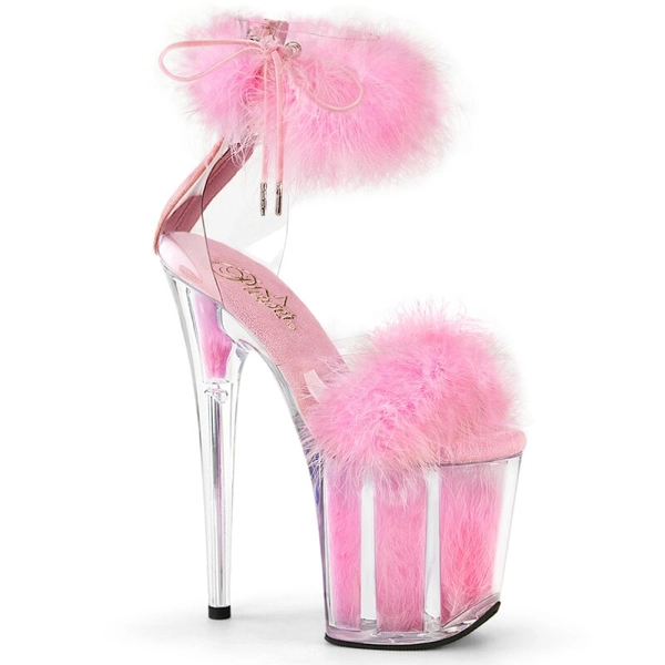 Pleaser FLAMINGO-824F - Klar/Baby Pink | Crazy-Heels