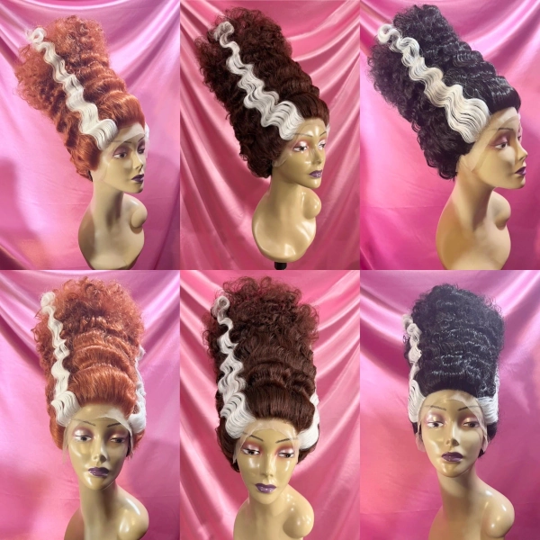 Bride of Frankenstein Wig (Multiple Colors Available) PRESALE SHIPS 10/10 - Primary color: Auburn