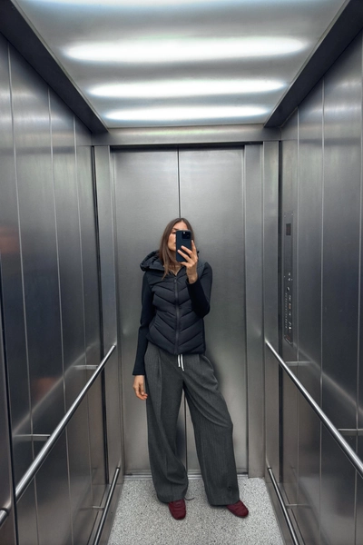 CONTRAST PUFFER JACKET