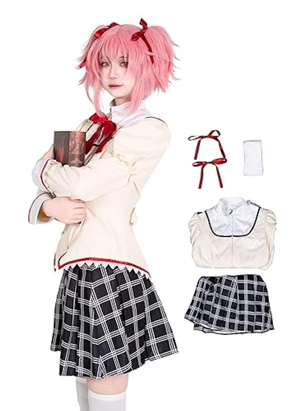 OSIAS Puella Magi Madoka Magica Kaname Madoka Uniform Cosplay Costume
