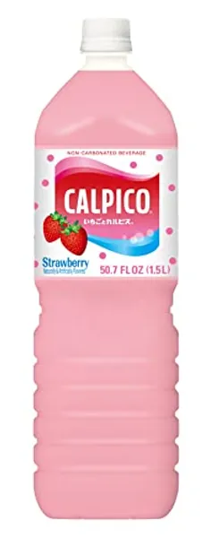 Calpico Soft Drink, Strawberry, 50.7 FZ (Pack of 1)