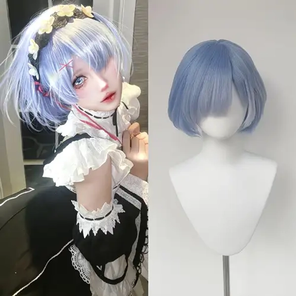 peluca corta en anime accesorios florales - Temu Argentina