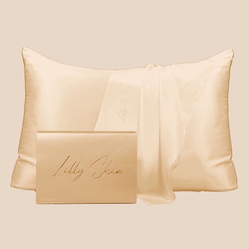 2x Taie Oreiller 100% Soie - Champagne | Rectangle (50x70cm) / 1 Taie Achetée = La 2ème à -50%