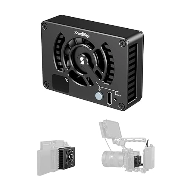 SmallRig Camera External Cooling System for Sony/for Canon/for FUJIFILM, Snap-On Cooling Fan with TEC Cooling Module for Sony ZV-E1/A7 IV/A6700/FX3, for Canon R5/R6, for FUJIFILM X-T4/X-S10-4815