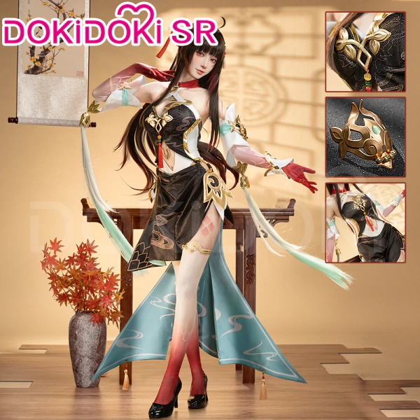 DokiDoki-SR Game Honkai: Star Rail Cosplay Lingsha Costume Ling Sha