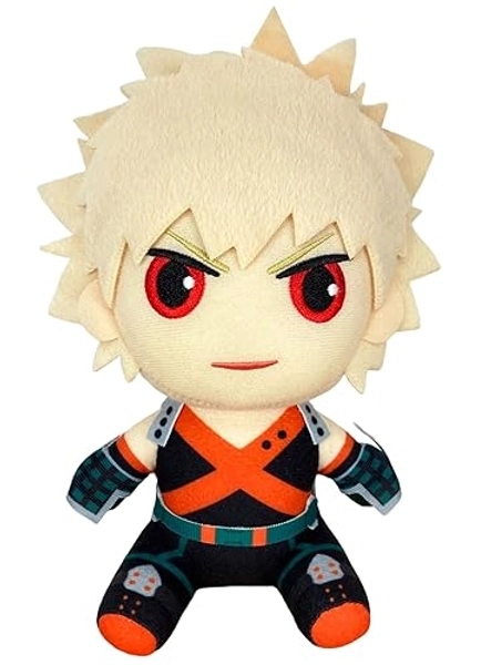 Great Eastern Entertainment My Hero Academia S2- Bakugo Hero Costume Sitting Plush 8" H