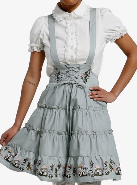 Thorn & Fable Mushroom Tiered Ruffle Skirtall