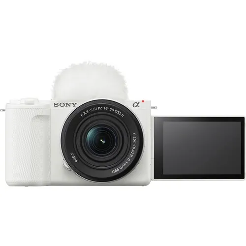 Sony ZV-E10 II Mirrorless Camera with 16-50mm f/3.5-5.6 Lens and Basic Bundle (White)