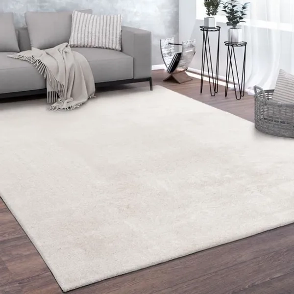 Tapis à poils ras doux pour salon - PACO HOME - Beige 240x340 cm