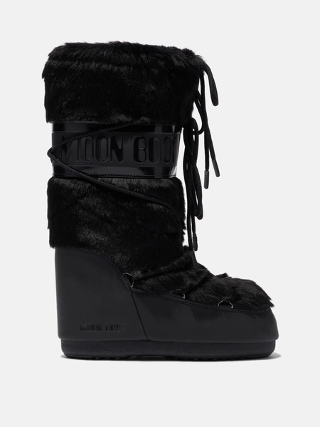ICON BLACK FAUX-FUR BOOTS | Moon Boot® Official US Store