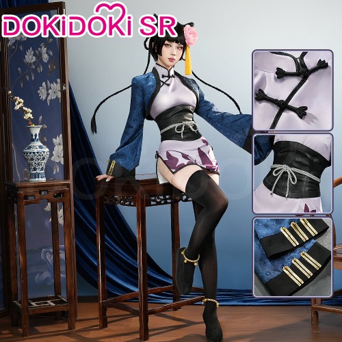 【Costume Ready For Ship】DokiDoki-SR Anime Black Butler Cosplay Ranmao Costume Ran Mao Cheongsam | Costume Only-L-Ready For Ship