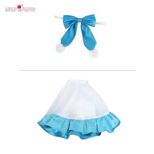 Uwowo Collab Series: Love Live! Sunshine!! Aqours Winter Dress Cosplay Costume - Watanabe You / 【Pre-sale】Bow+Petticoat One Size