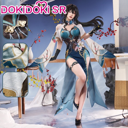 【LAST BATCH】【Partial Size Ready For Ship】DokiDoki-SR Game Honkai: Star Rail Cosplay Ruan Mei Costume / Shoes Ruanmei | Costume Only-XL-Ready For Ship