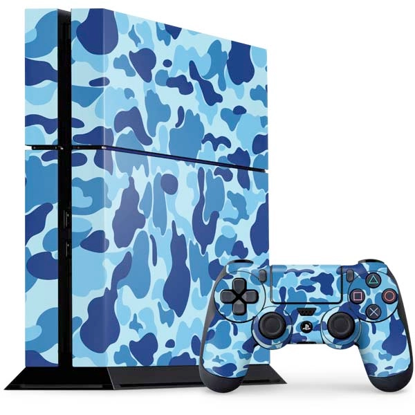 Light Blue Street Camo PlayStation PS4 Skins