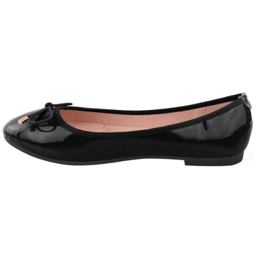 Womens Flat Pumps Ladies Girls Dolly Dollie Ballet Ballerina Work Smart Office Formal Comfort Bow Round Toe Slip On Flats Shoes