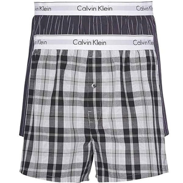 Calvin Klein Men's Boxer Slim 2pk 000nb1396a Boxers