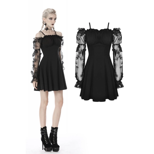 Dark In Love Off Shoulder Lace Sleeves