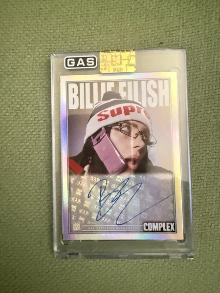Billie Eilish x Complex Autographed Signed Rainbow Foil GAS Trading Card #'d /40