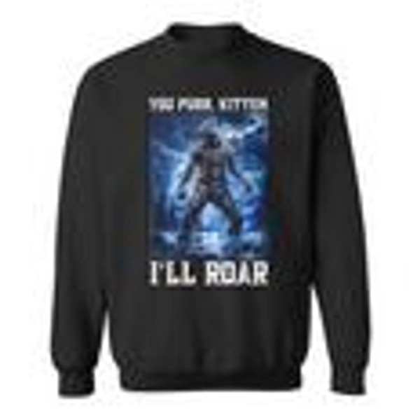 Daddy Wolf Protector Kitten Meme Cringy Alpha Wolf Graphic Sweatshirt | Seseable CA