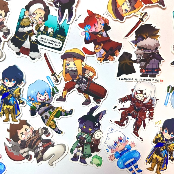 FFXIV SILLY STICKERS