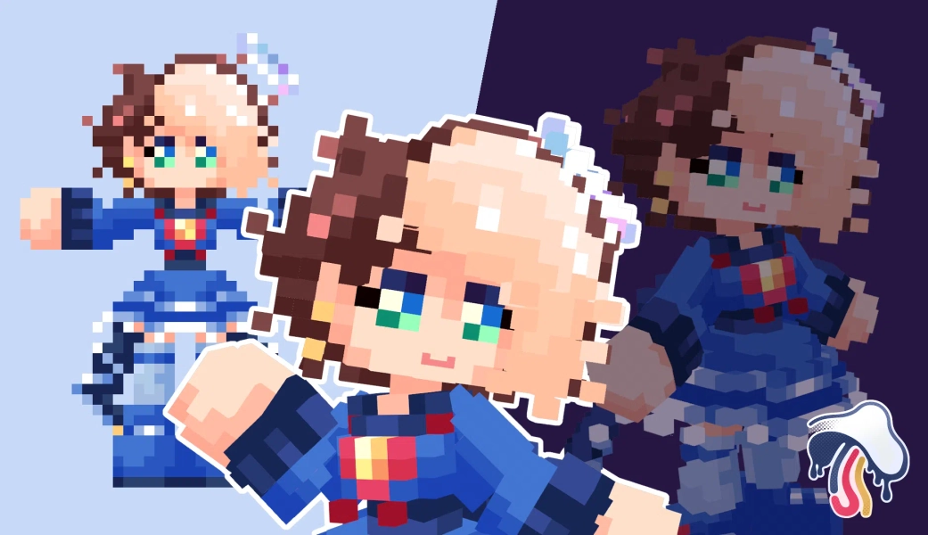 Iiji | Bouncy Voxel 3D Model