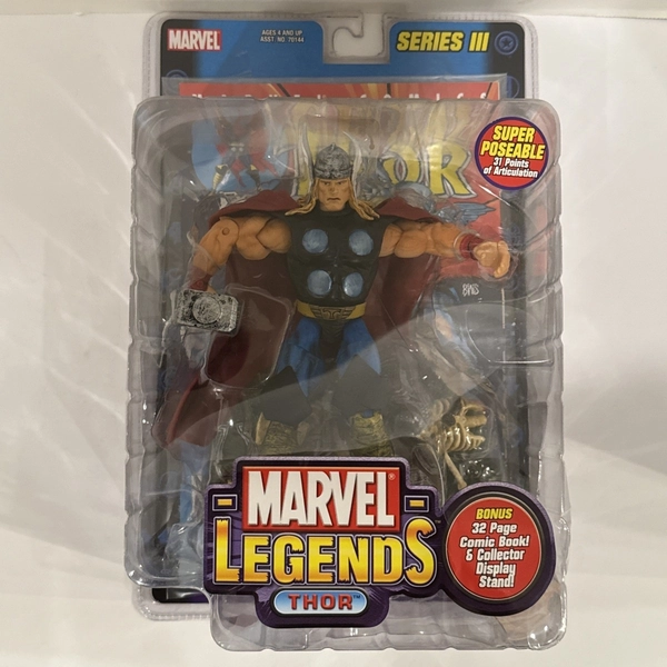 NEW MARVEL LEGENDS Series III  (3) THOR Action Figure by ToyBiz  2002 NISP