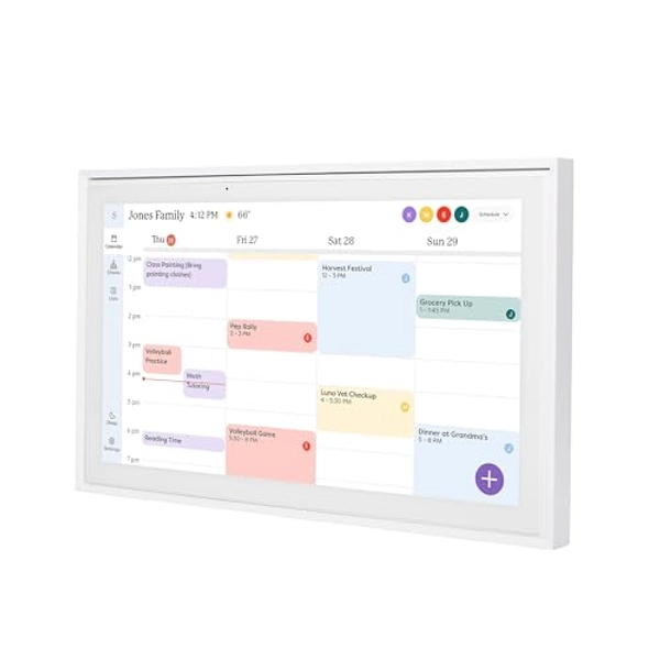 Skylight Calendar: 15 inch Digital Calendar & Chore Chart, Smart Touchscreen Interactive Display for Family Schedules - Wall Mount Included
