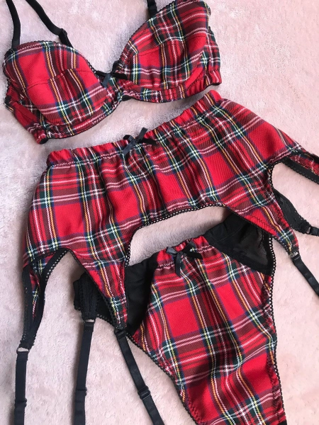 The Triple Threat! Three Piece, Full Lingerie Set