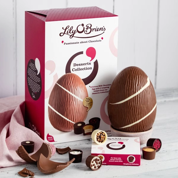 Desserts Chocolate Easter Egg with 9 Chocolates, 345g. 