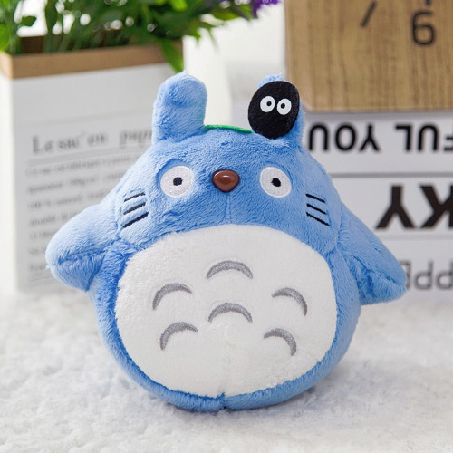 Japanese Totoro Figure Plushies (5 Colors, 2 Sizes) - 12" / 33cm / Blue