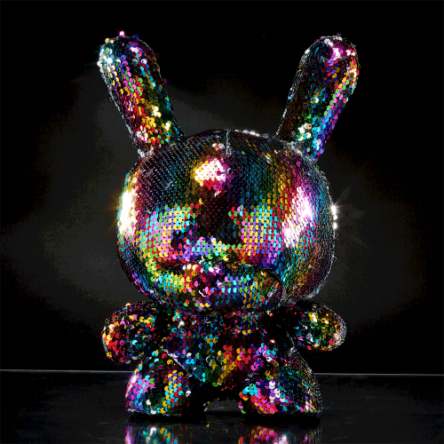 Flippin Rainbows - Kidrobot 13” Plush Dunny Art Figure [Pre-order]