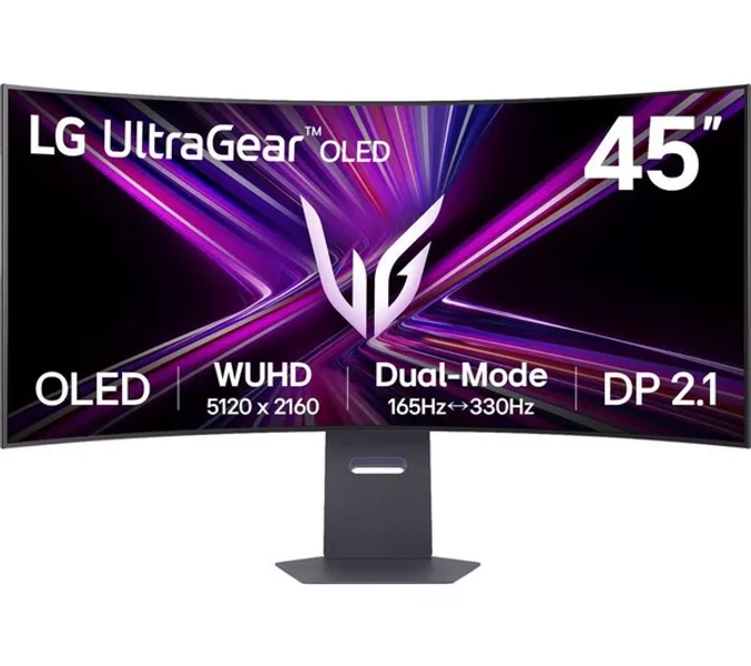 LG UltraGear 45GX950A-B.AEK 5K Ultra HD 45" Curved OLED Gaming Monitor - Black