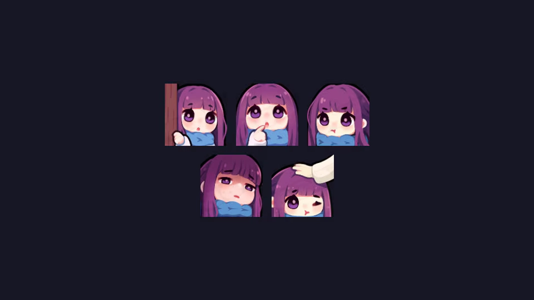P2U Sousou No Frieren - Fern Emotes / Twitch & Discord
