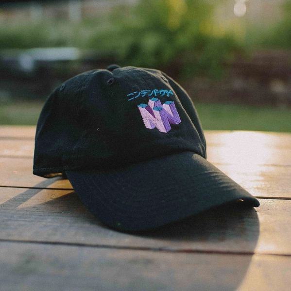 N64 Vaporwave Retro Gaming Embroidered Hat