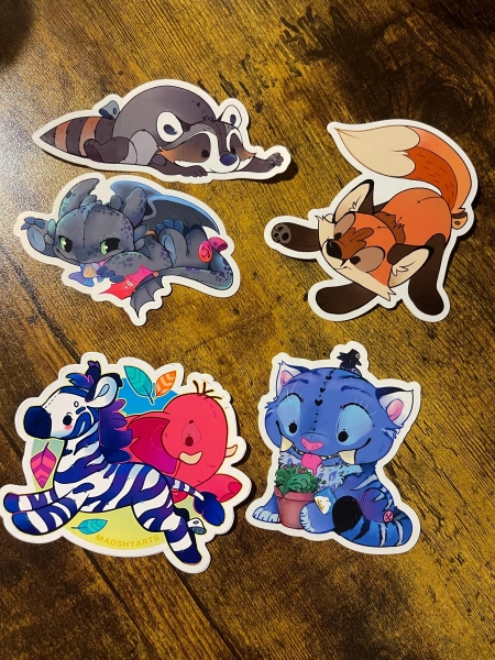 Plush Bean Stickers