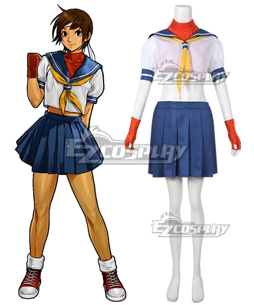 Street Fighter Sakura Kasugano Cosplay Costume