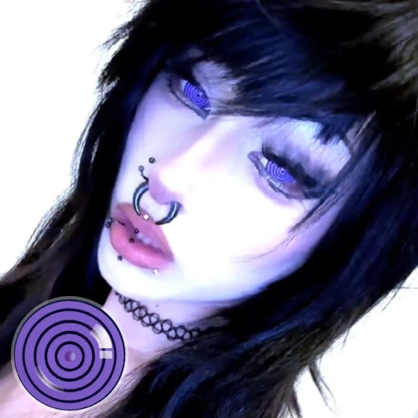 Imnotafed Purple Dizzy Doll eye Mini Sclera Contact Lenses(17MM)