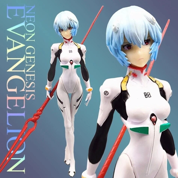 Rei Ayanami Figure 23cm Neon Genesis Evangelion Plugsuit with Spear of Longinus