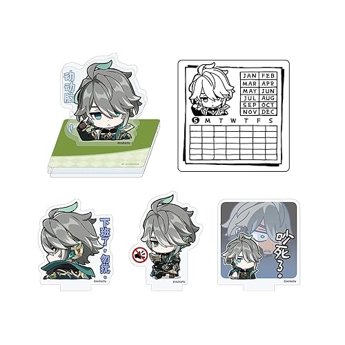 Genshin Impact Chibi Emoticons Series Calendar Seal Ornament - Alhaitham - Alhaitham