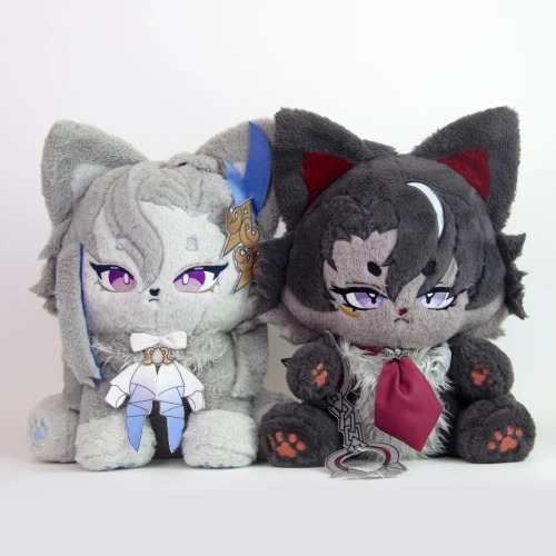 Wriothesley & Neuvillette Meow Combo Genshin | 45cm Wriothesleymeow+45cm Neuvillettemeow (pre- order)
