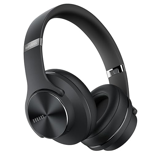 DOQAUS Headphones Wireless Bluetooth Over Ear Black