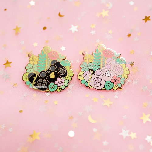 Nature's Joy "Controller" Hard Enamel Pins - Set / [A Grade] / Locking Clasp