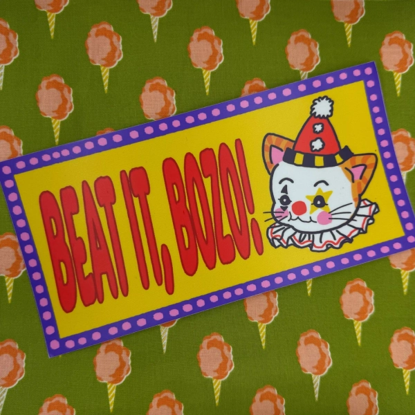BEAT IT, BOZO Bumper Sticker - Etsy France