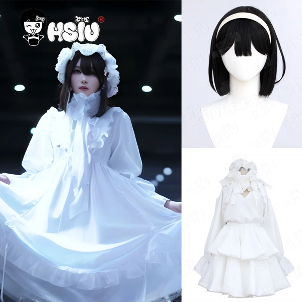 Sua Cosplay Costume Wig Fiber synthetic wig「HSIU 」White Maiden Childhood Pajamas Halloween Anime ALIEN STAGE Young Sua Wig - AliExpress 