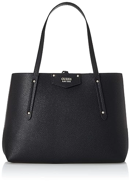 Guess Damen ECO Brenton Tote Handtaschen, Schwarz