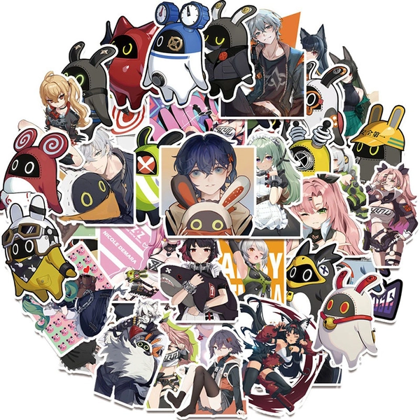 50PCS Bangboo Stickers Zenless Zone Zero Decal Waterproof PVC